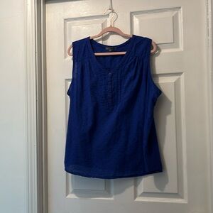 Blue Sleeveless Top